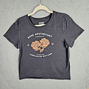 Schitt$ Creek Rose Apothecary Womens T-shirt Large Cotton Grunge Moto Biker Fan